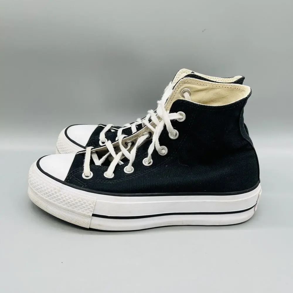 Converse Shoes Womens 6.5 Black Canvas Chuck Taylor All Star 2 High Top Sneakers